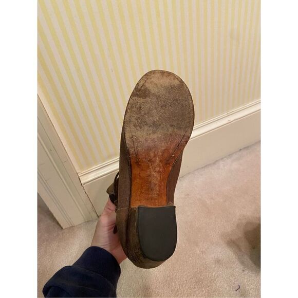 RAG & BONE DURHAM CHELSEA BOOTS BROWN SUEDE MID-HEEL ANKLE BOOTS - Picture 7 of 9